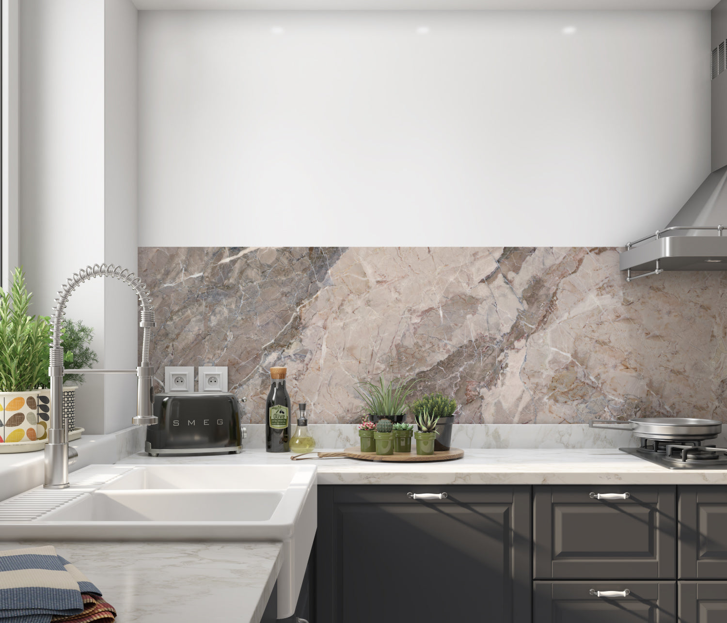 Küchenrückwand Steinoptik