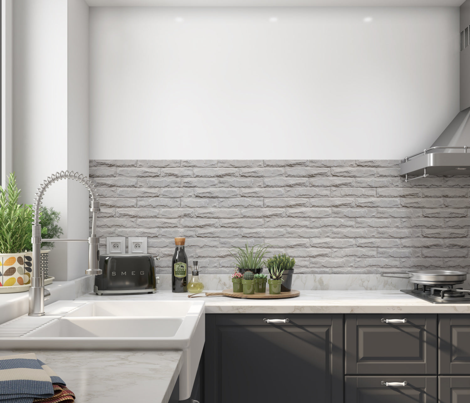 Küchenrückwand Steinoptik