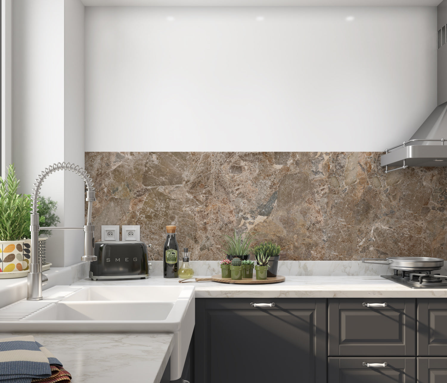 Küchenrückwand Steinoptik