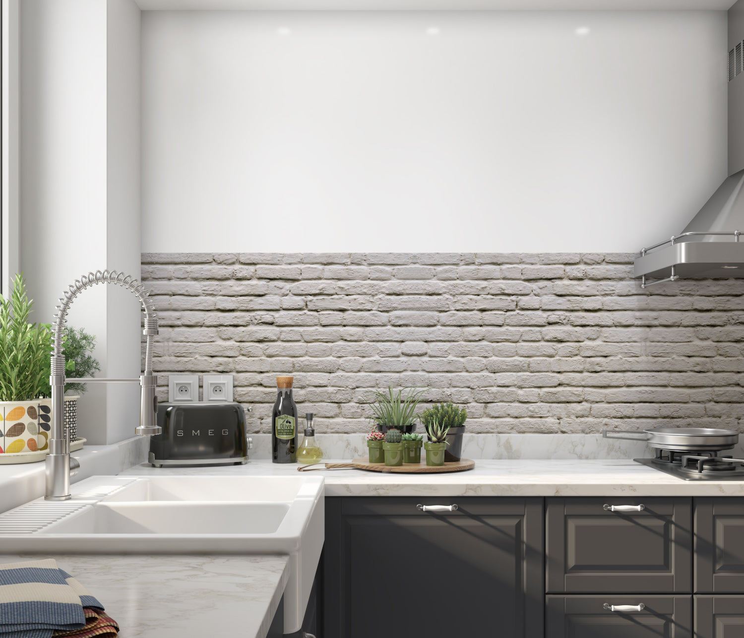 Küchenrückwand Steinoptik