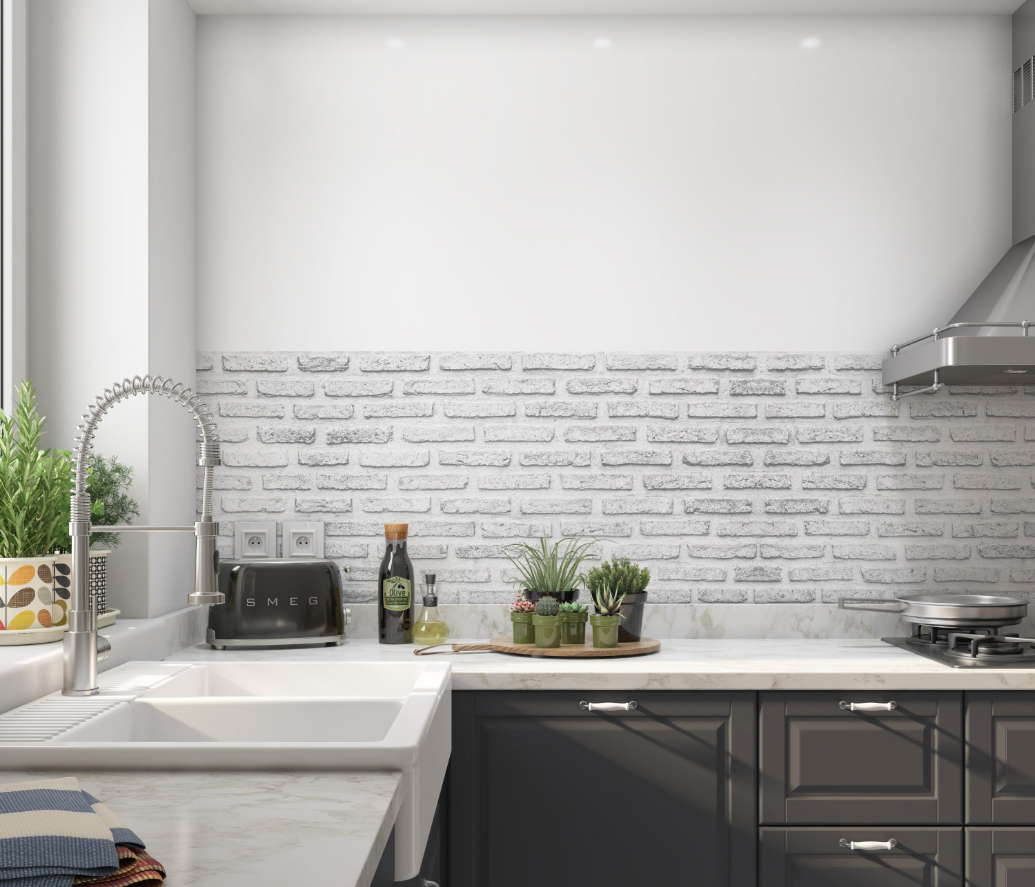 Küchenrückwand Steinoptik