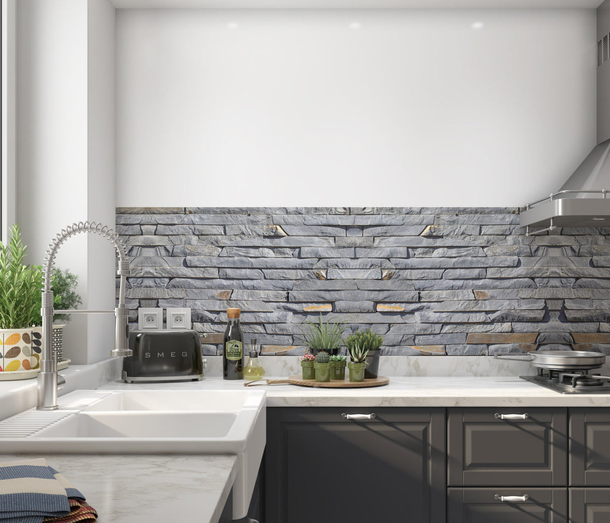 Küchenrückwand Steinoptik