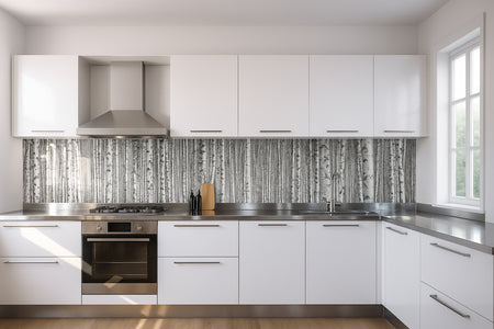 Küchenrückwand Birkenwald