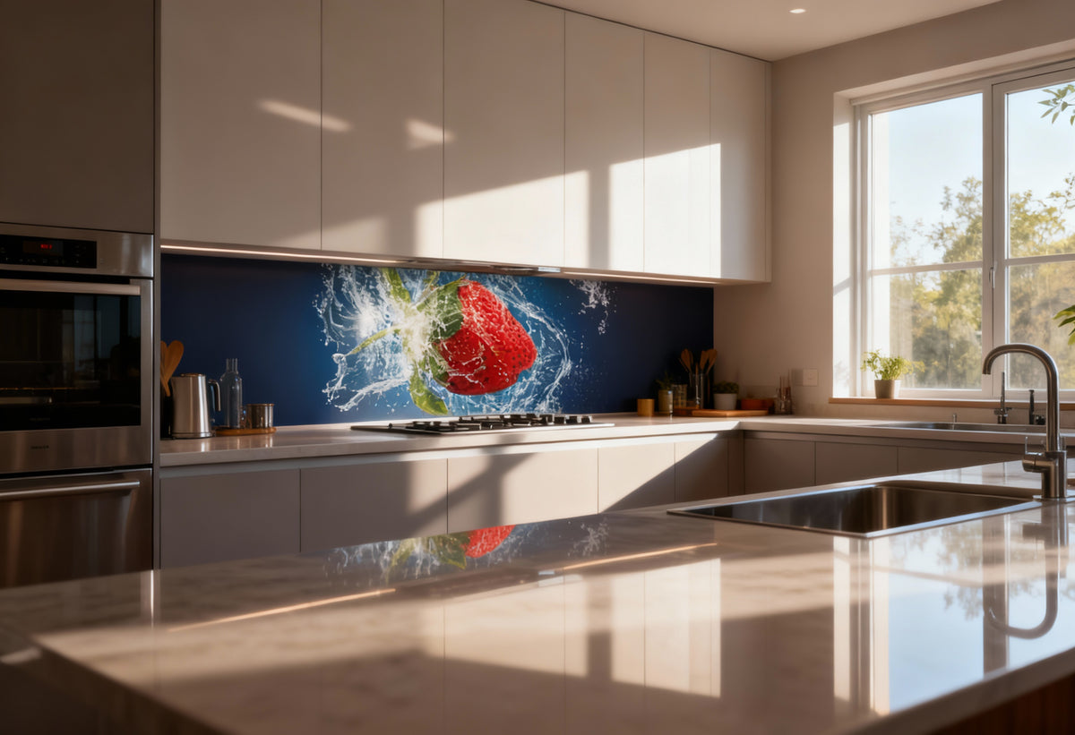 Küchenrückwand Erdbeere