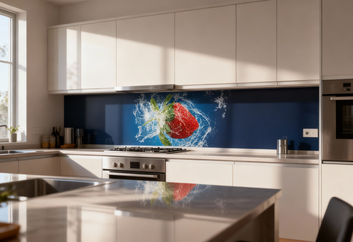 Küchenrückwand Erdbeere