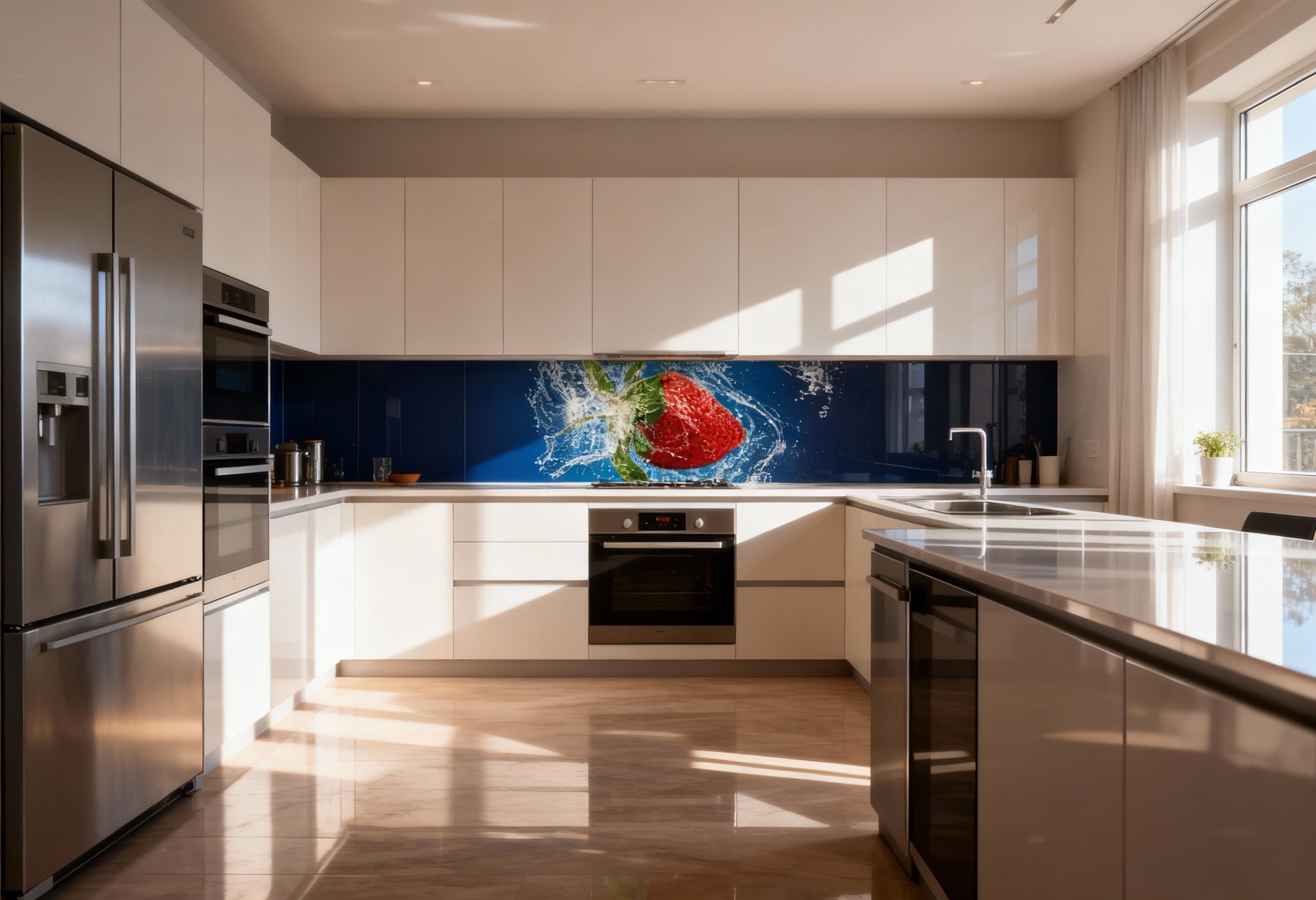 Küchenrückwand Erdbeere