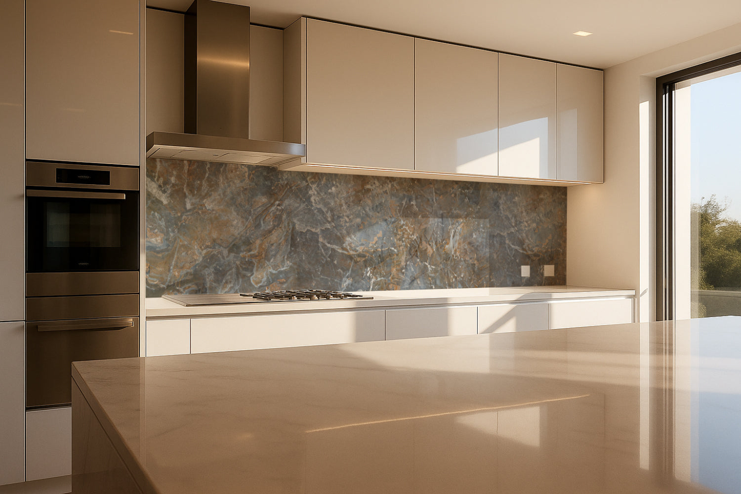 Küchenrückwand Marmoroptik