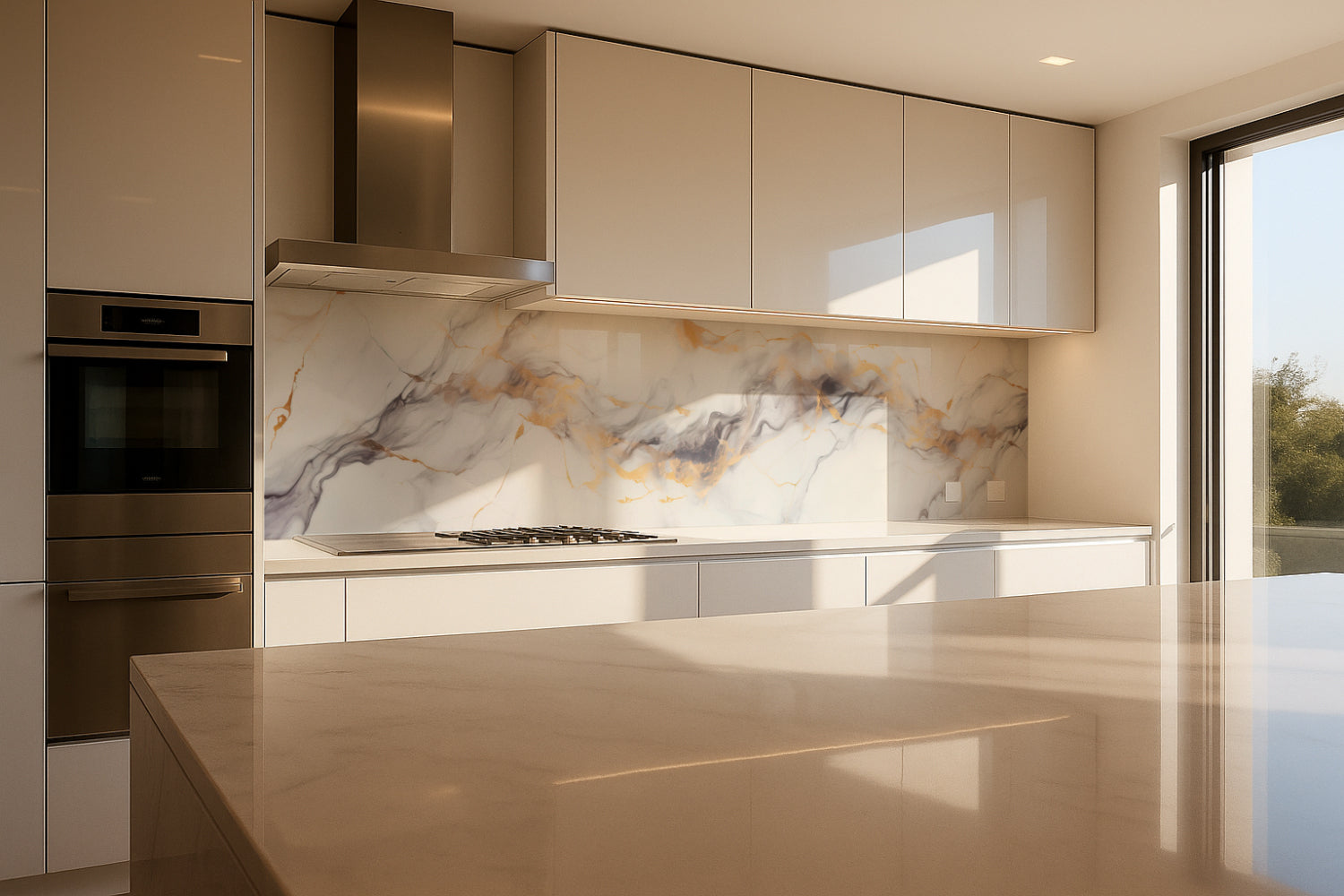 Küchenrückwand Marmoroptik