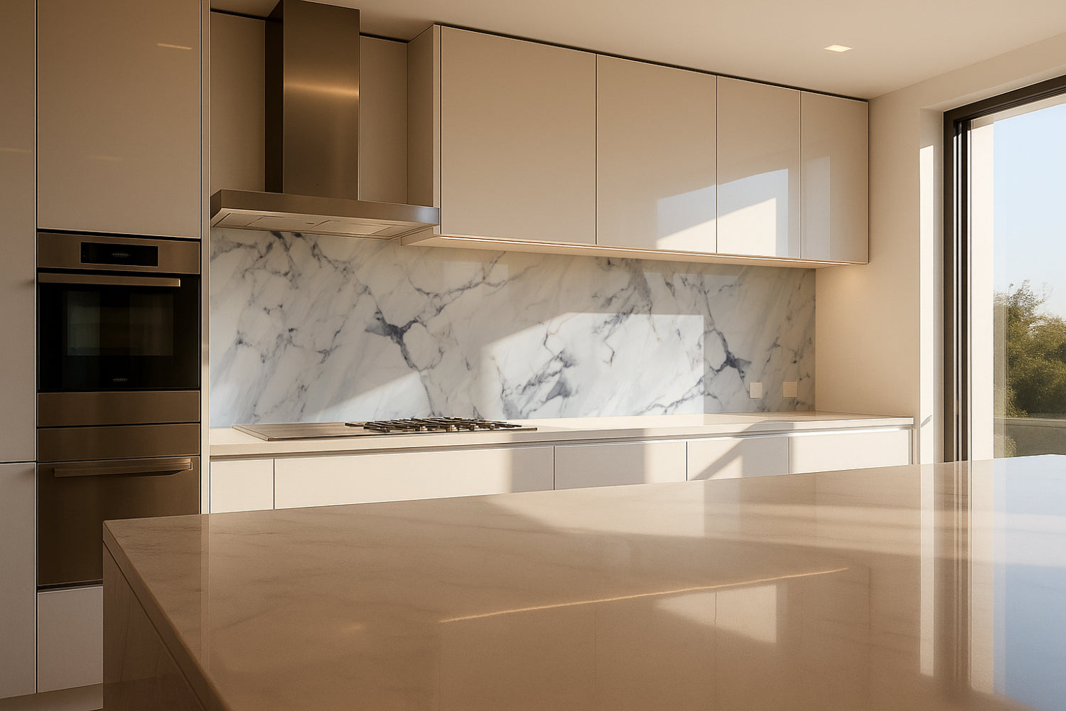 Küchenrückwand Marmoroptik