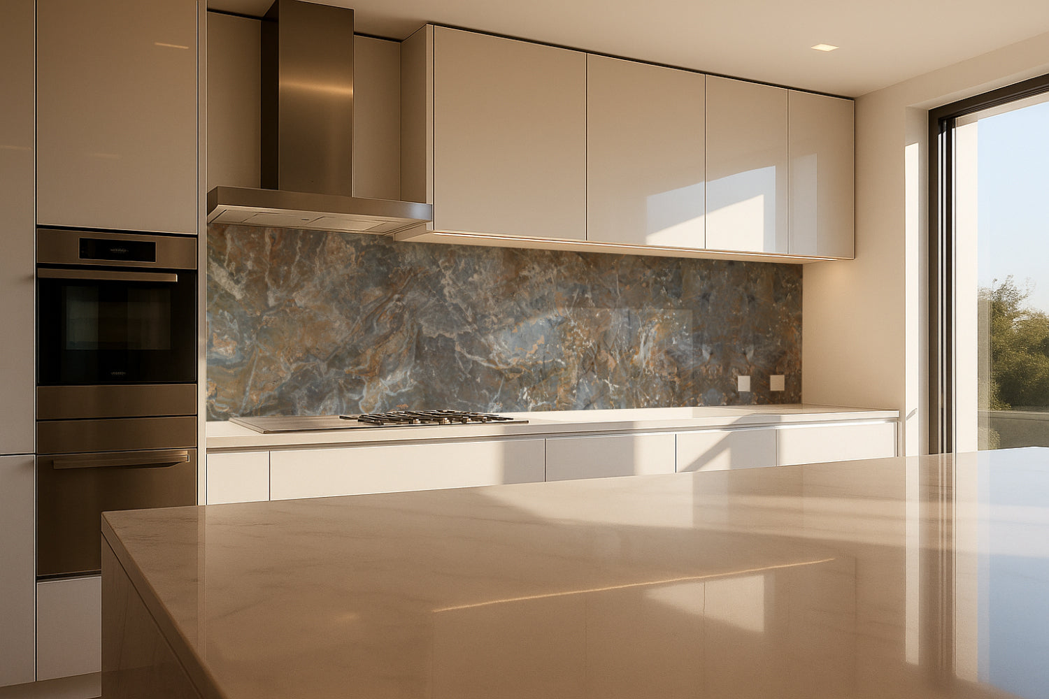 Küchenrückwand Marmoroptik