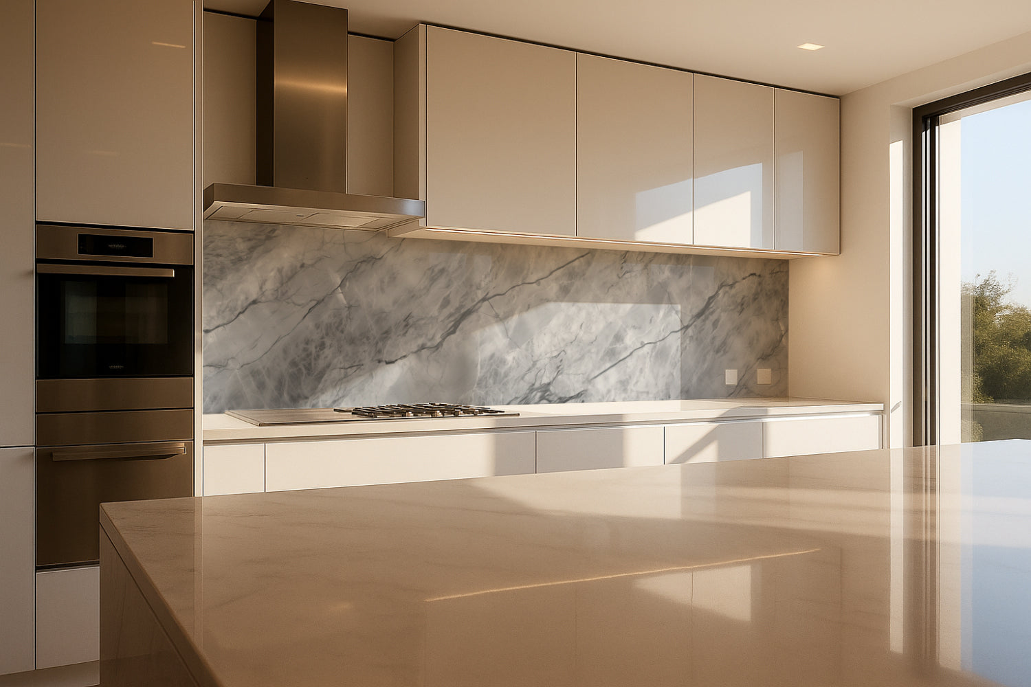 Küchenrückwand Marmoroptik