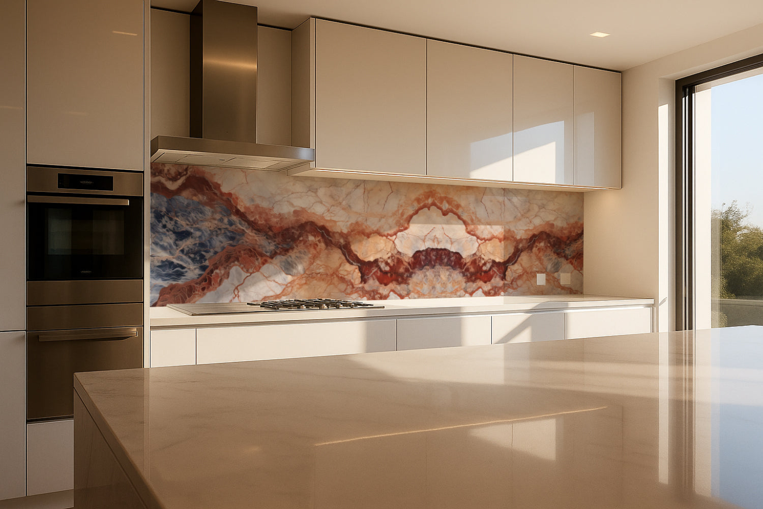 Küchenrückwand Marmoroptik