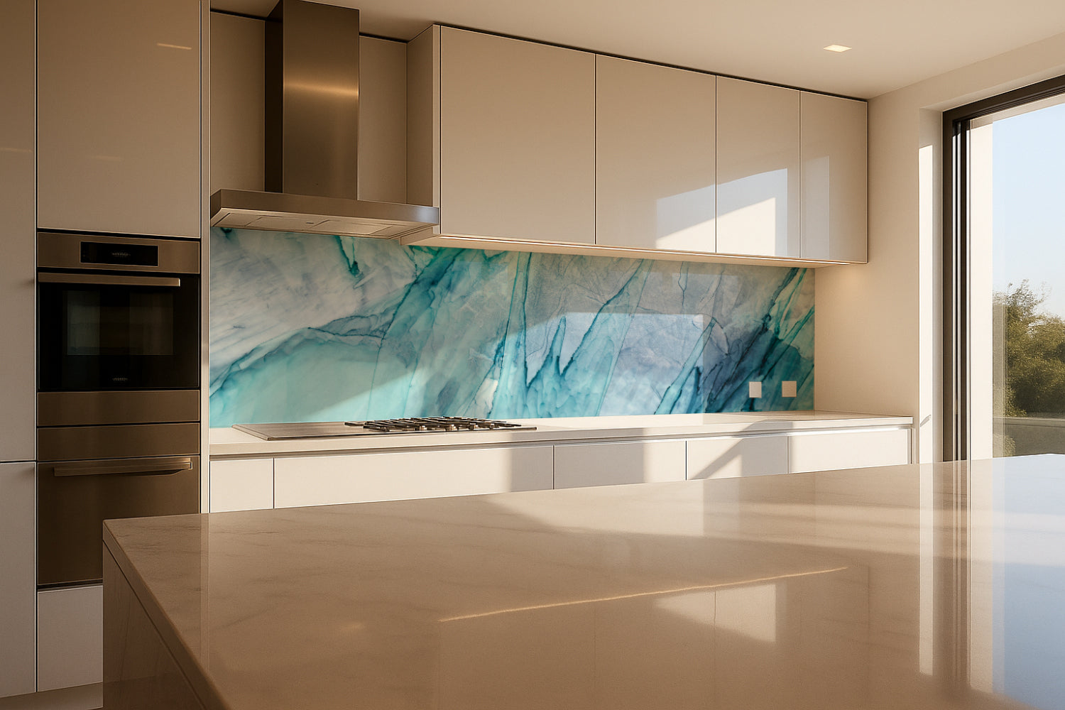Küchenrückwand Marmoroptik