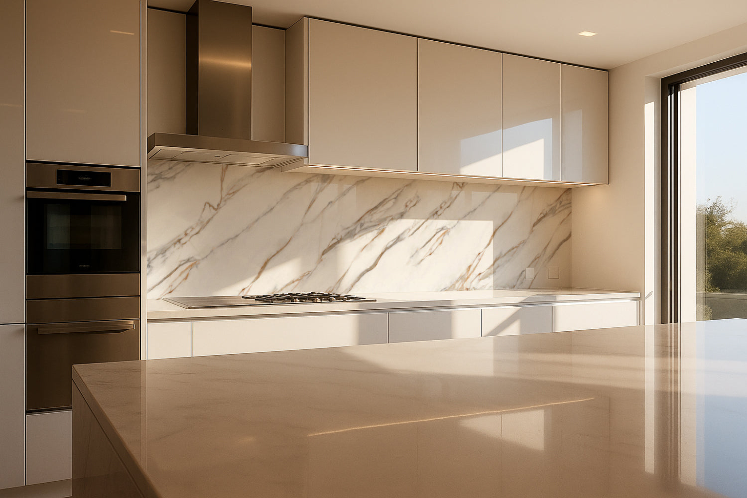 Küchenrückwand Marmoroptik