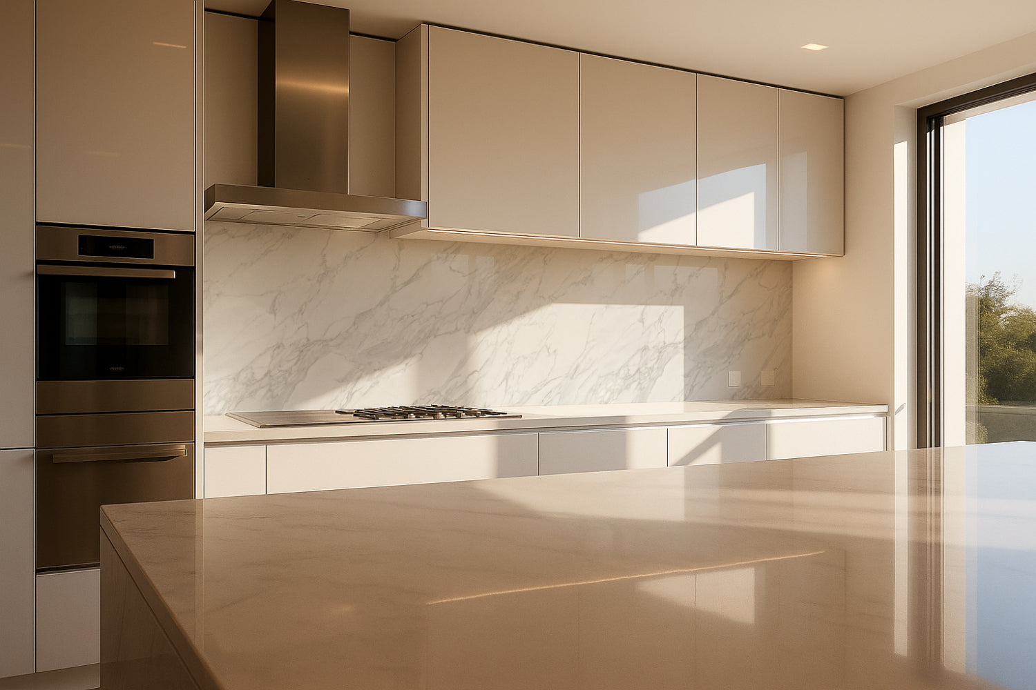 Küchenrückwand Marmoroptik