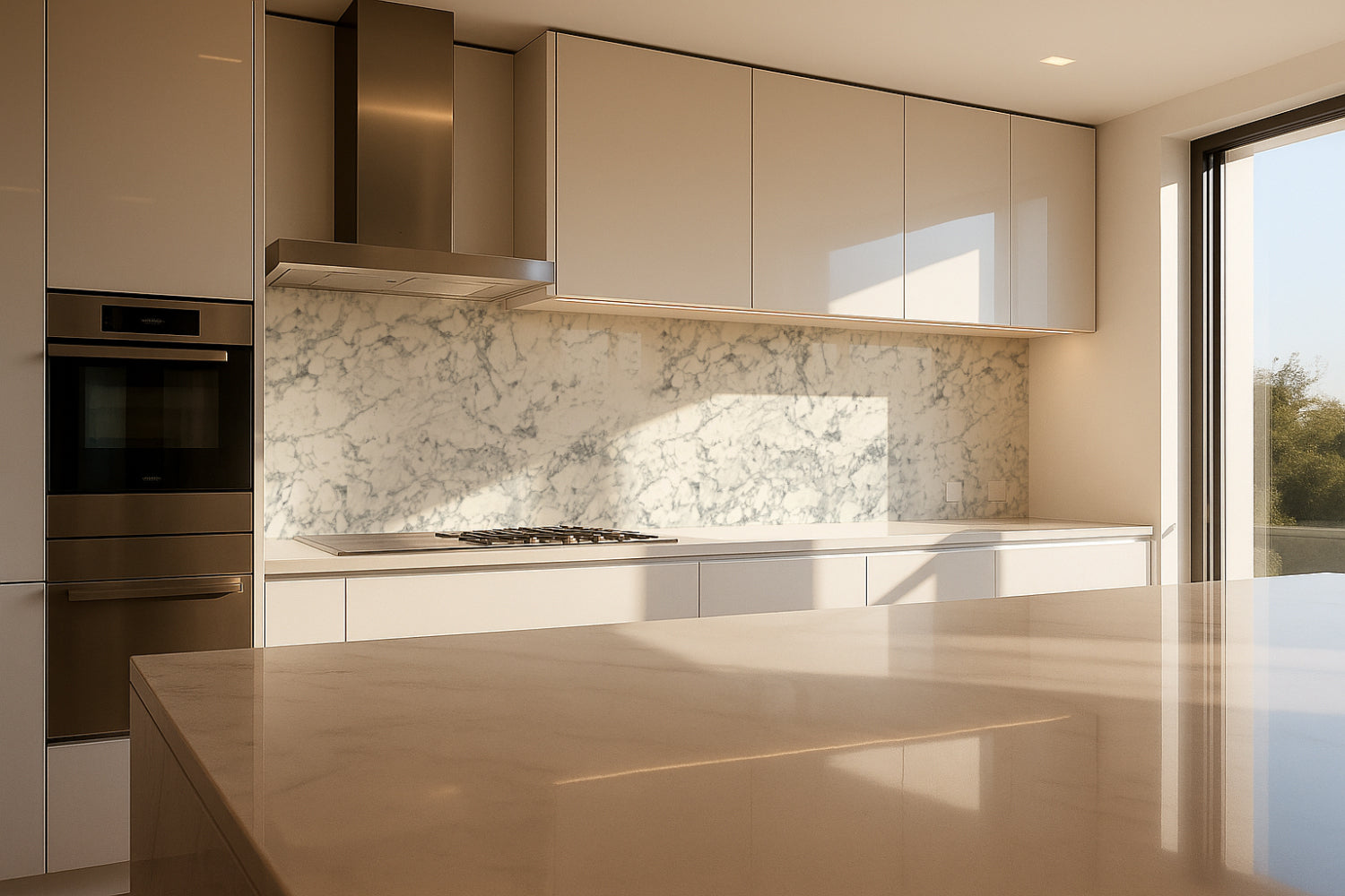 Küchenrückwand Marmoroptik