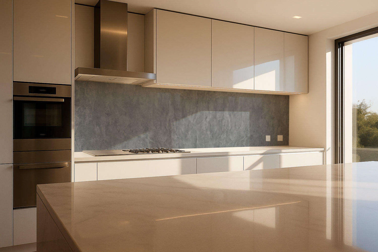 Küchenrückwand Betonoptik