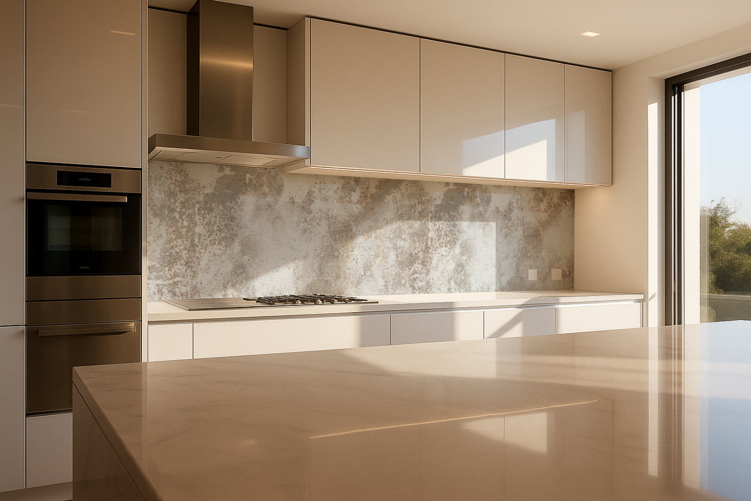 Küchenrückwand Betonoptik