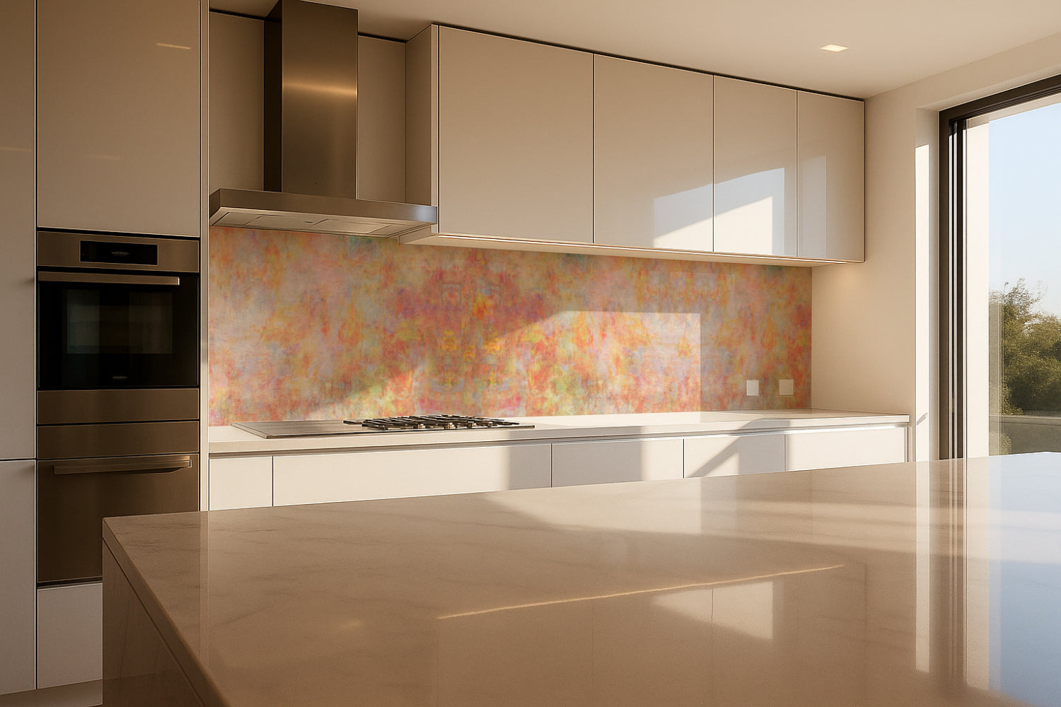 Küchenrückwand Betonoptik