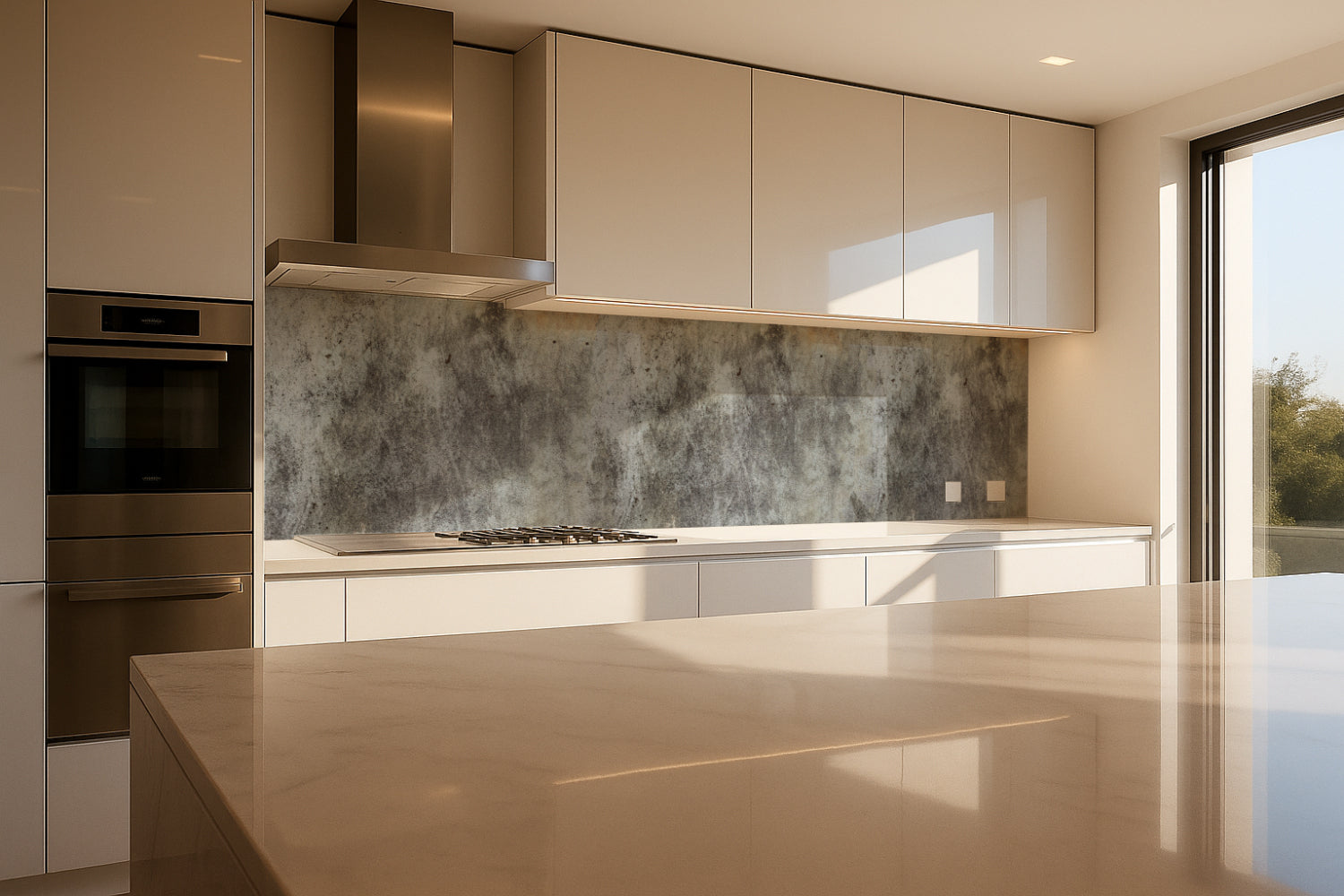 Küchenrückwand Betonoptik