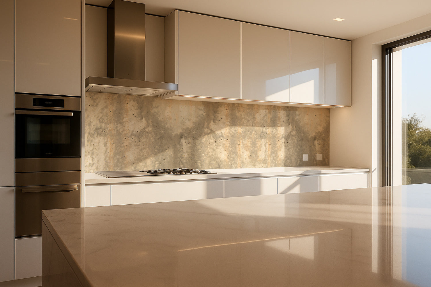 Küchenrückwand Betonoptik