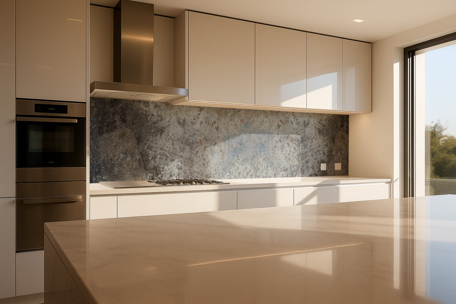 Küchenrückwand Betonoptik