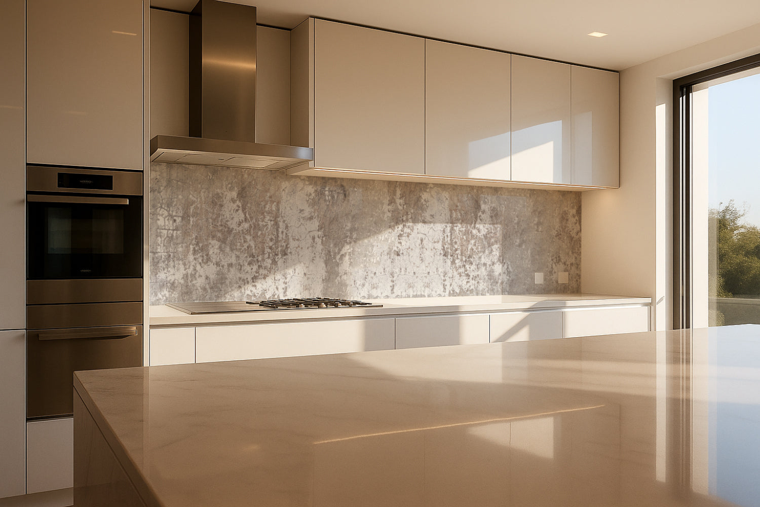 Küchenrückwand Betonoptik