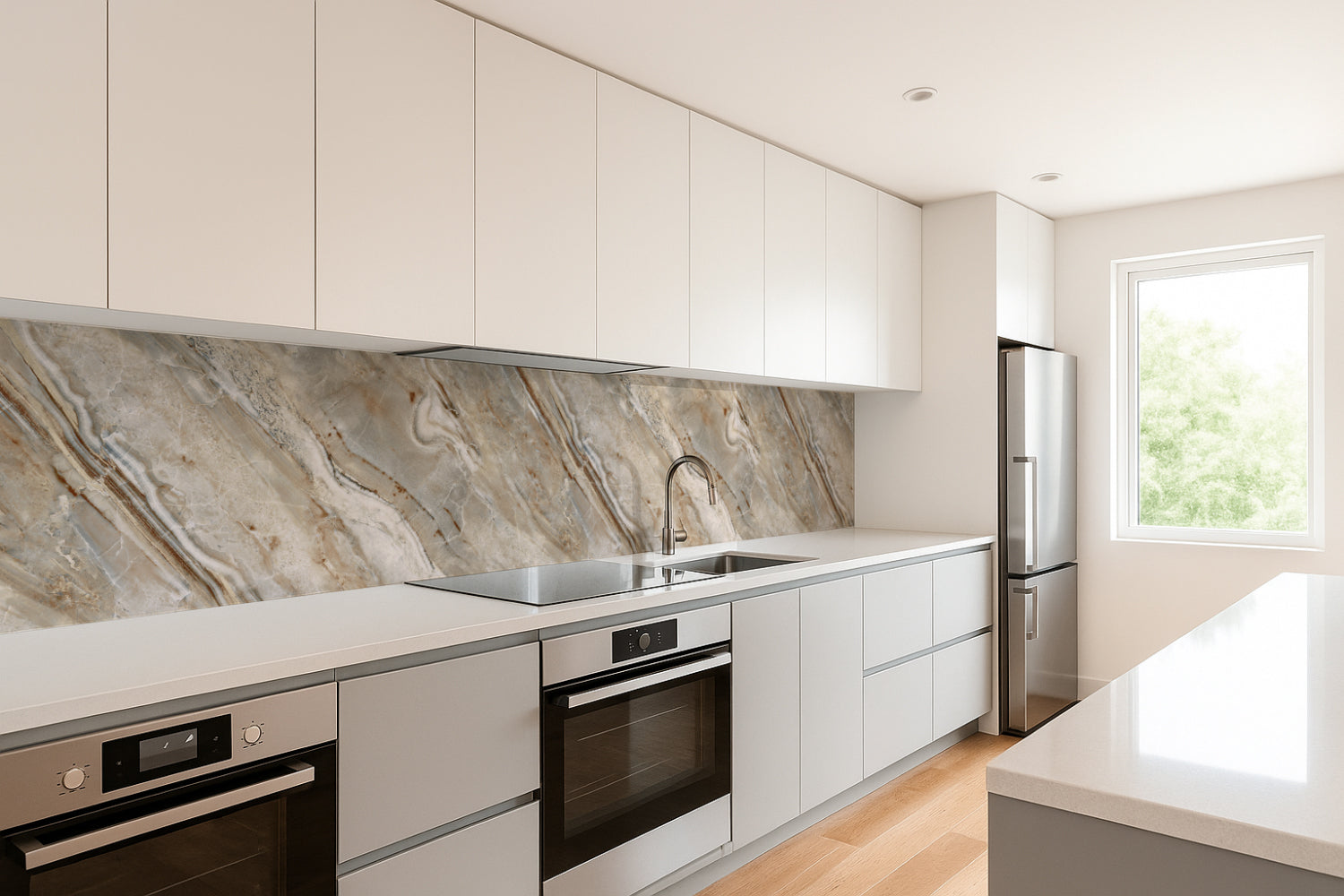 Küchenrückwand Marmoroptik