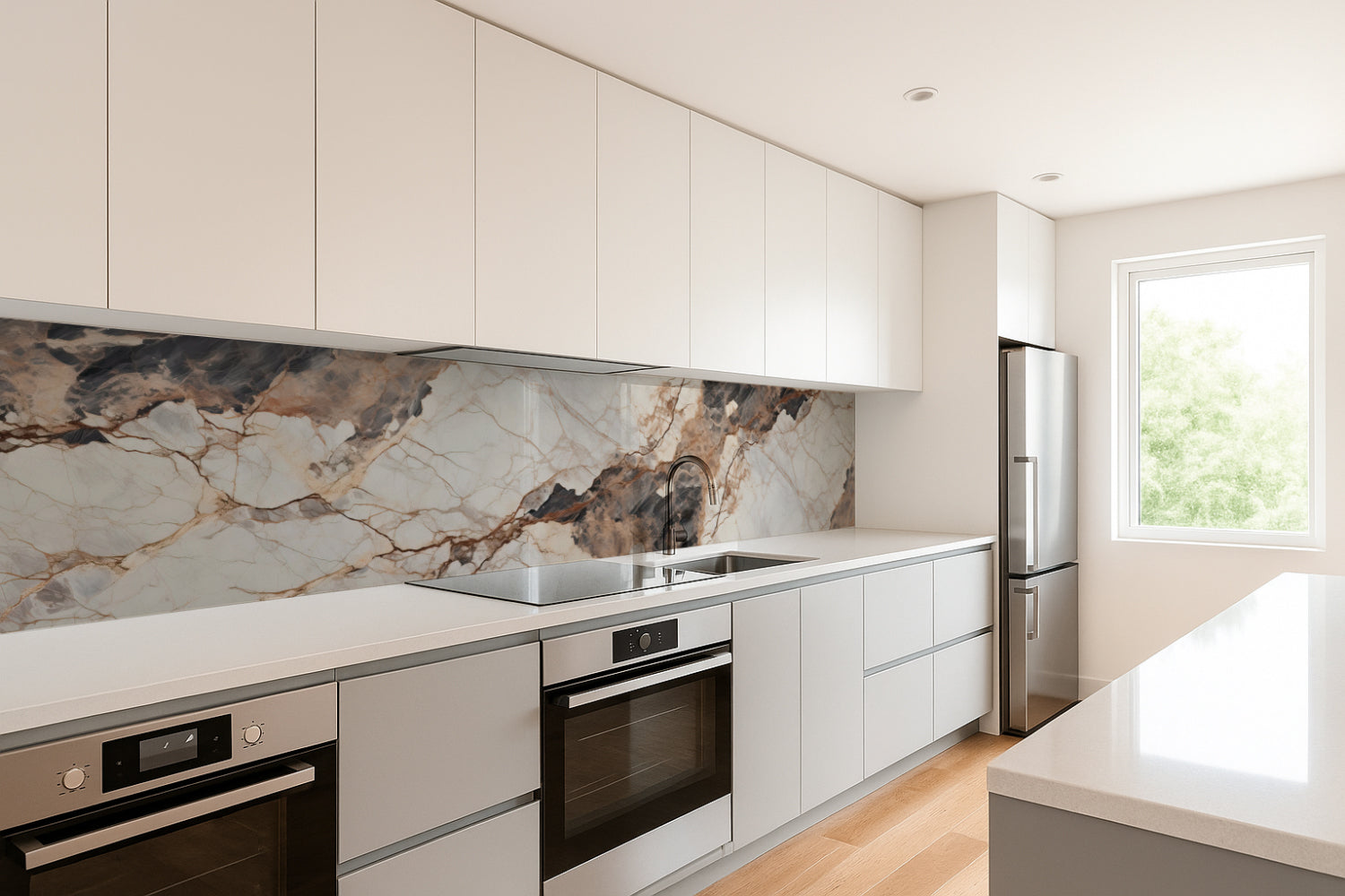 Küchenrückwand Marmoroptik