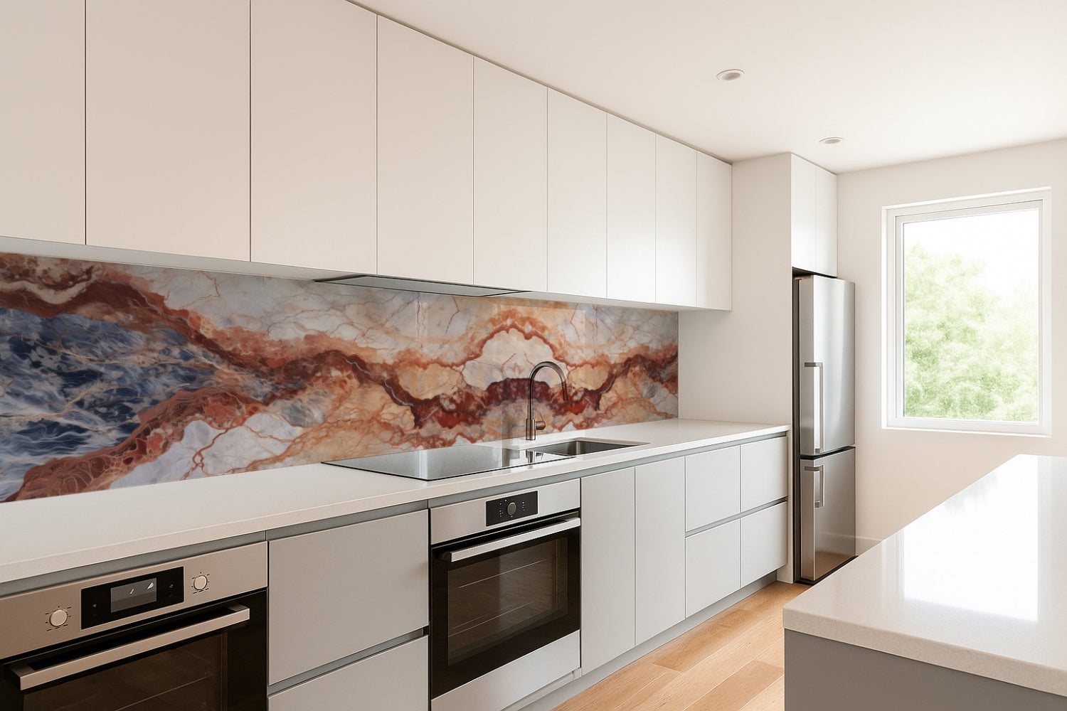 Küchenrückwand Marmoroptik