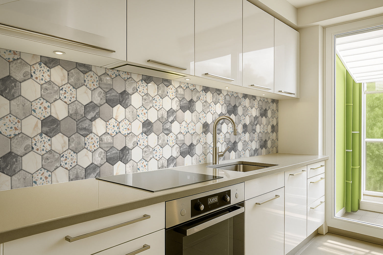 Küchenrückwand Fliesenoptik