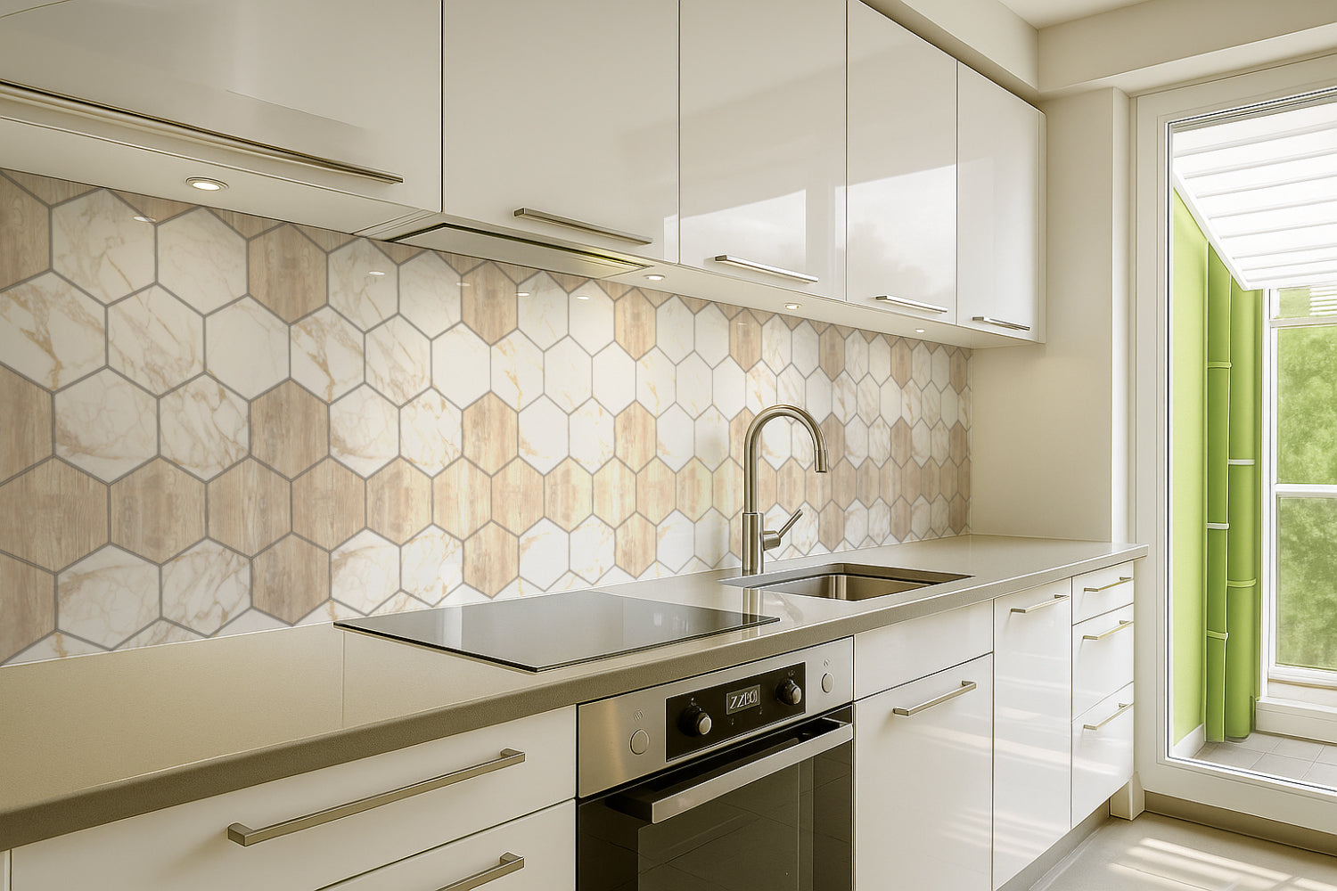 Küchenrückwand Fliesenoptik