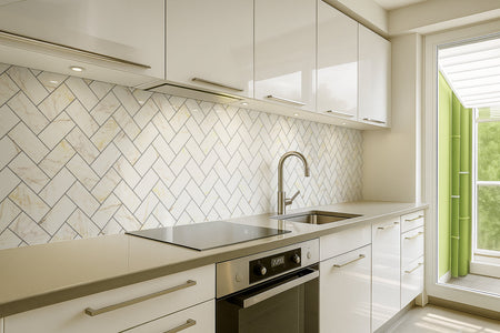 Küchenrückwand Fliesenoptik