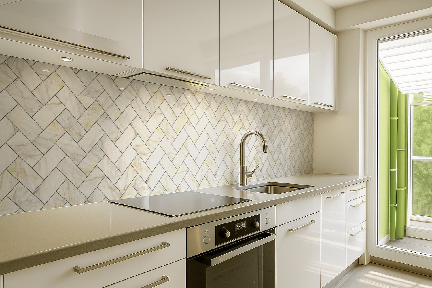 Küchenrückwand Fliesenoptik