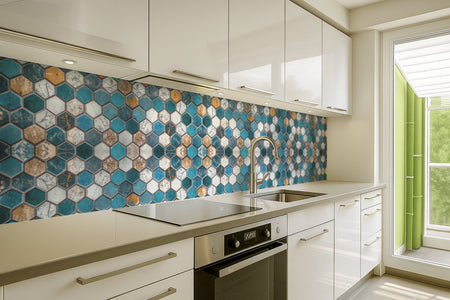 Küchenrückwand Fliesenoptik