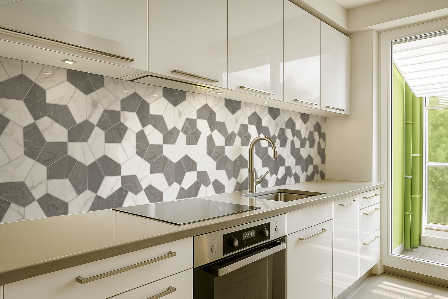 Küchenrückwand Fliesenoptik