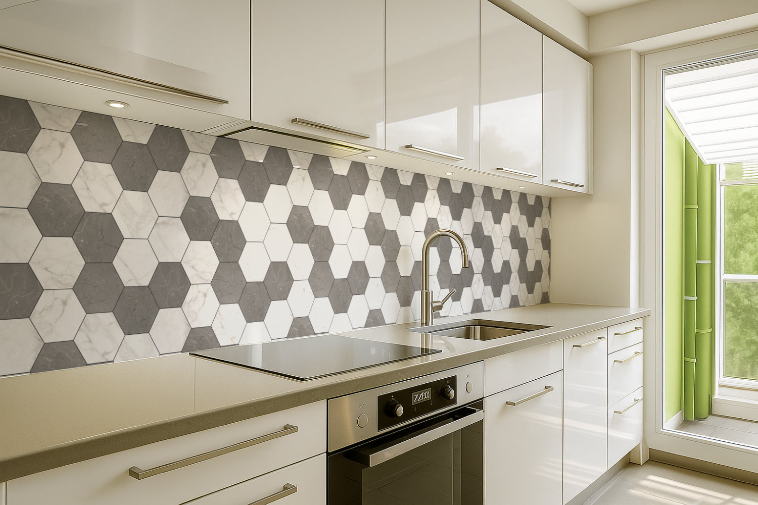 Küchenrückwand Fliesenoptik