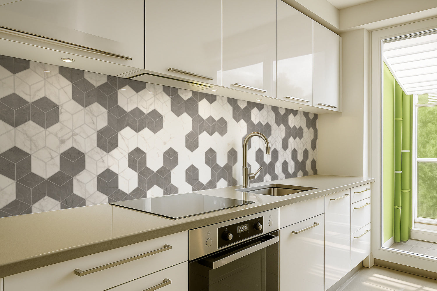 Küchenrückwand Fliesenoptik