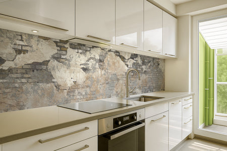 Küchenrückwand Steinoptik