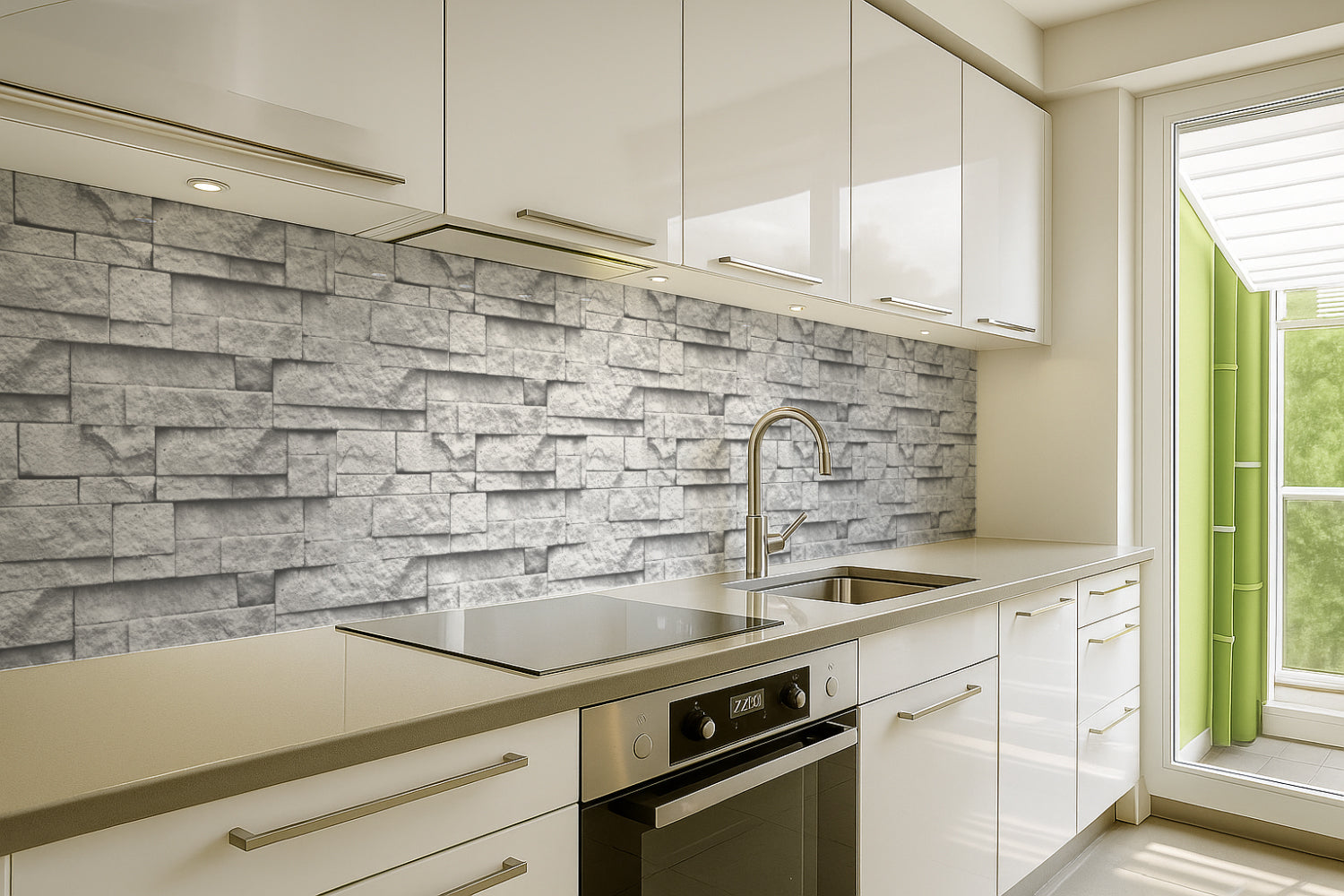 Küchenrückwand Steinoptik