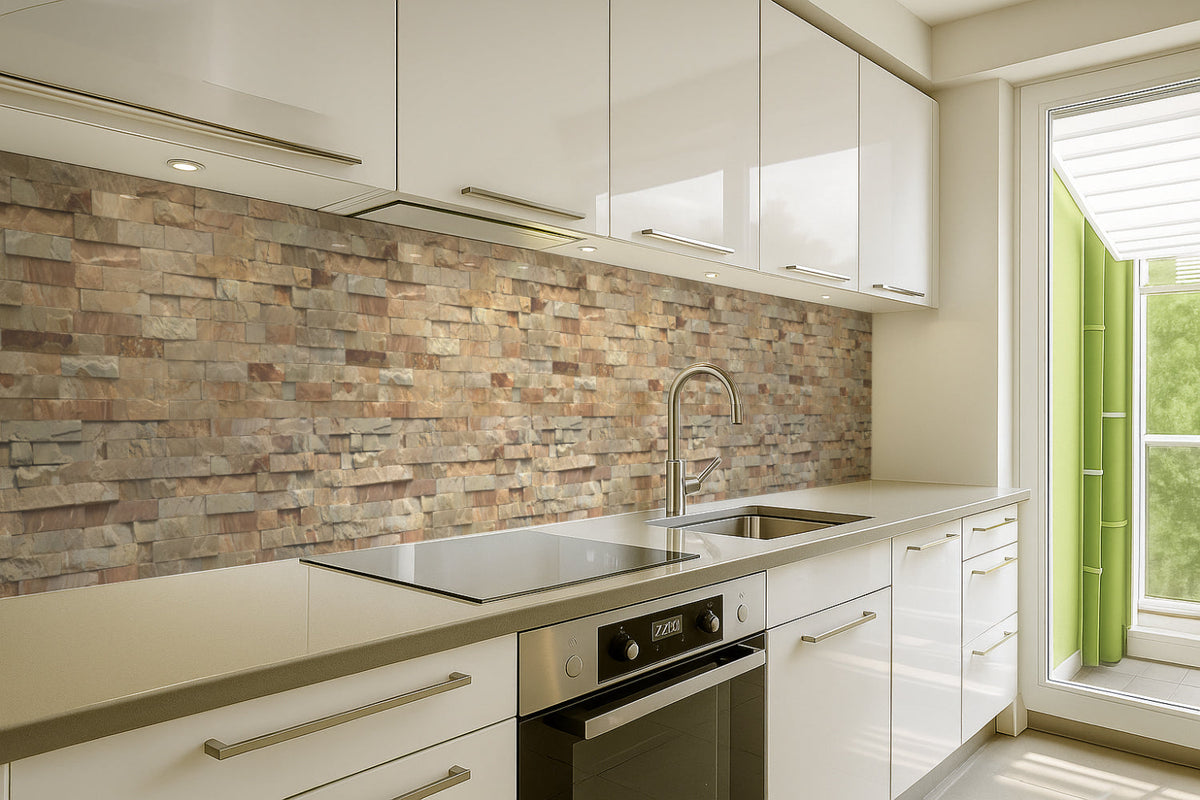 Küchenrückwand Steinoptik