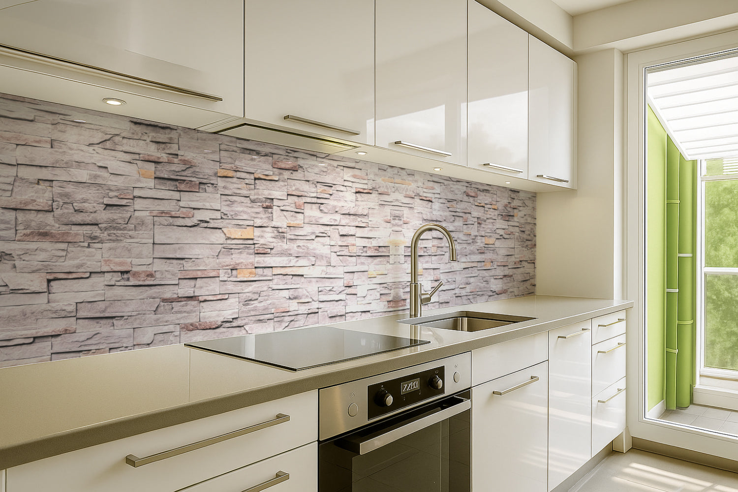 Küchenrückwand Steinoptik