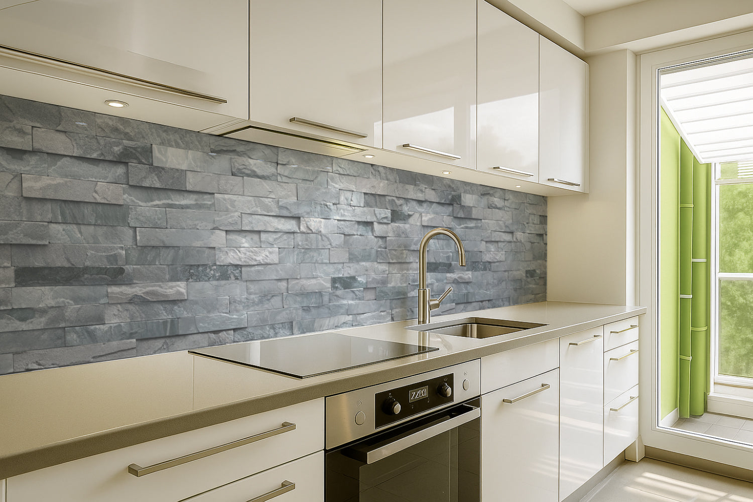 Küchenrückwand Steinoptik