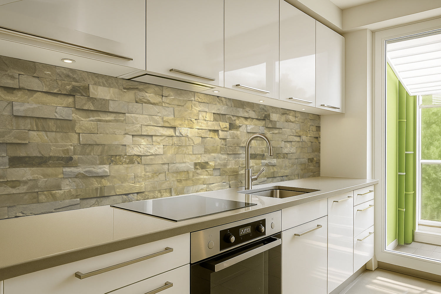 Küchenrückwand Steinoptik