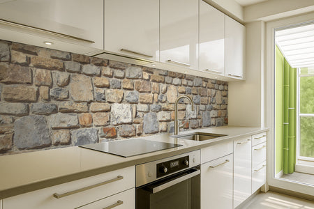 Küchenrückwand Steinoptik