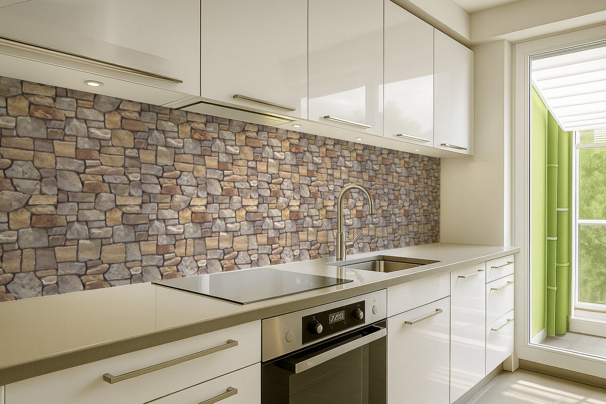 Küchenrückwand Steinoptik