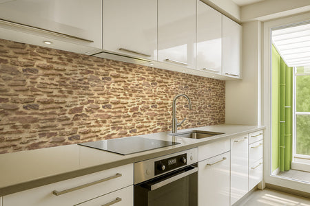 Küchenrückwand Steinoptik