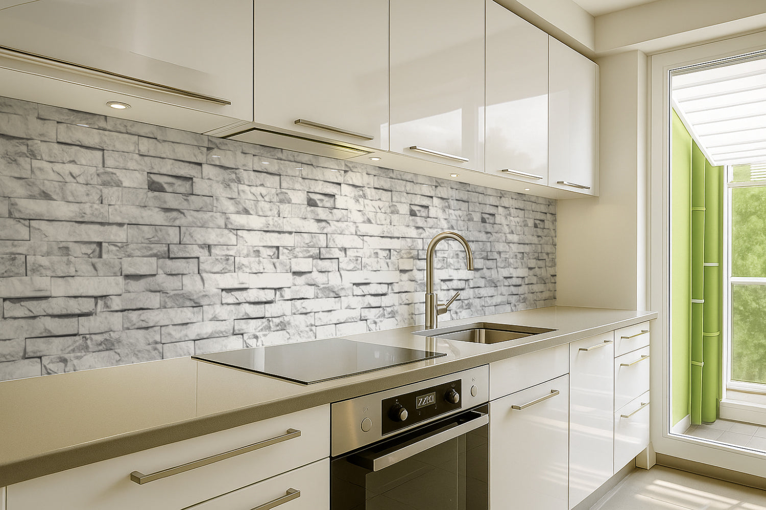 Küchenrückwand Steinoptik