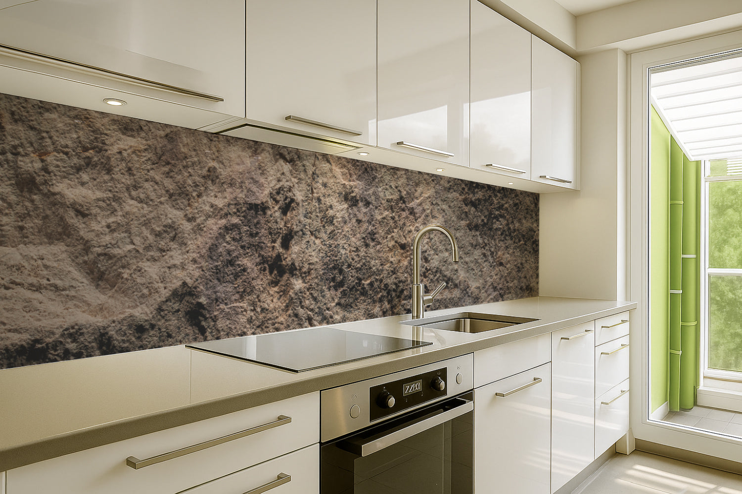 Küchenrückwand Steinoptik