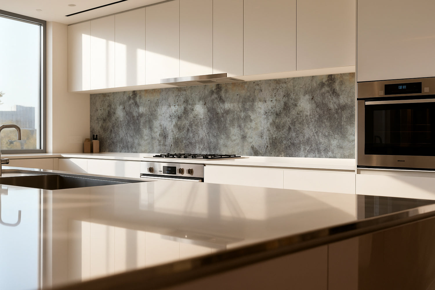 Küchenrückwand Betonoptik